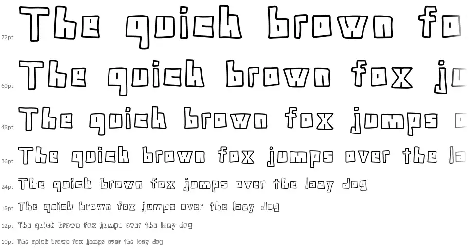 Doodle Digitfont waterfall