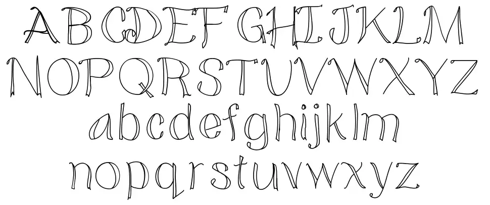 Doodledfont specimens
