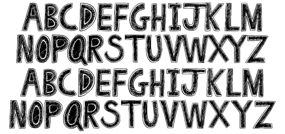 Drawing Padfont specimens