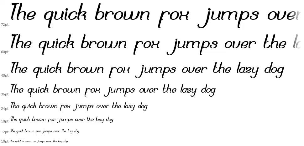 Dream Realityfont waterfall