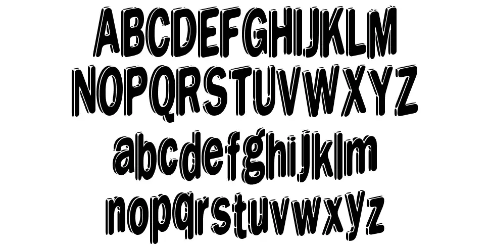 Dream Stencilfont specimens