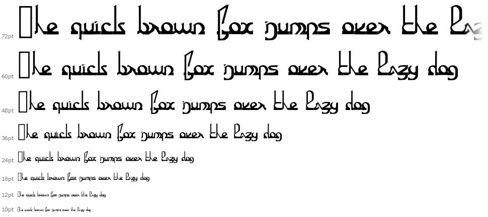 Eurokuficfont waterfall