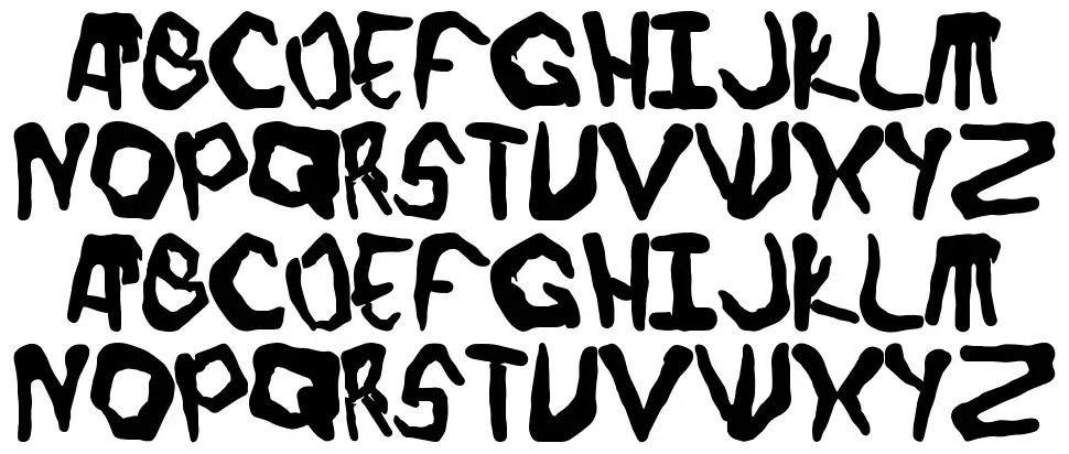 Finger fontfont specimens