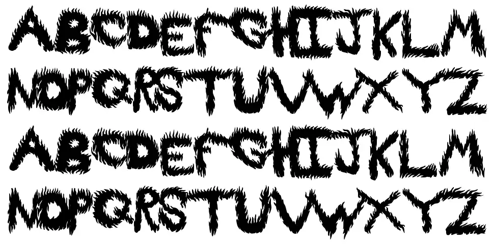 FireProoffont specimens