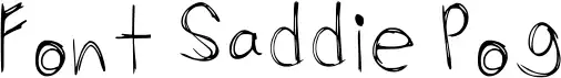 Font Saddie Pog