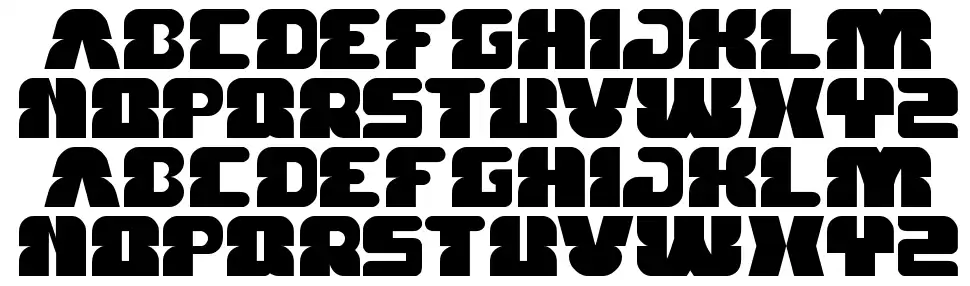 Forest Jumpfont specimens
