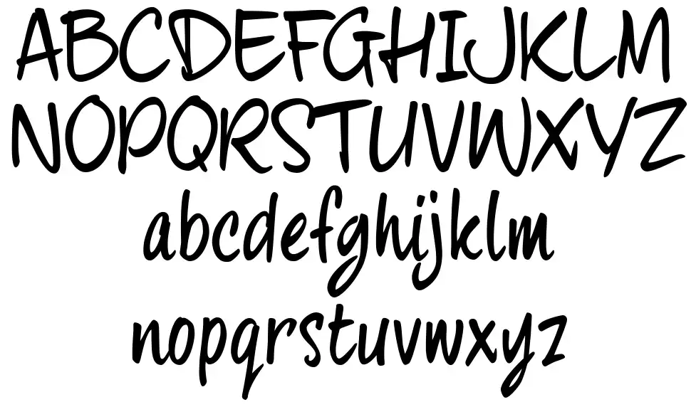 Four Handfont specimens