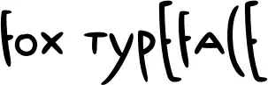 Fox Typeface