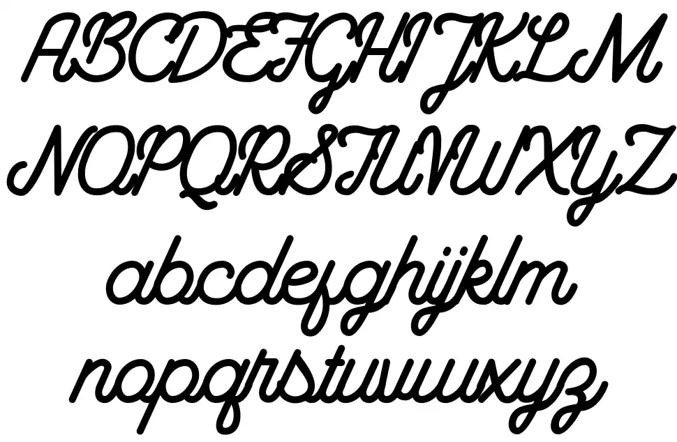 Frangklinfont specimens