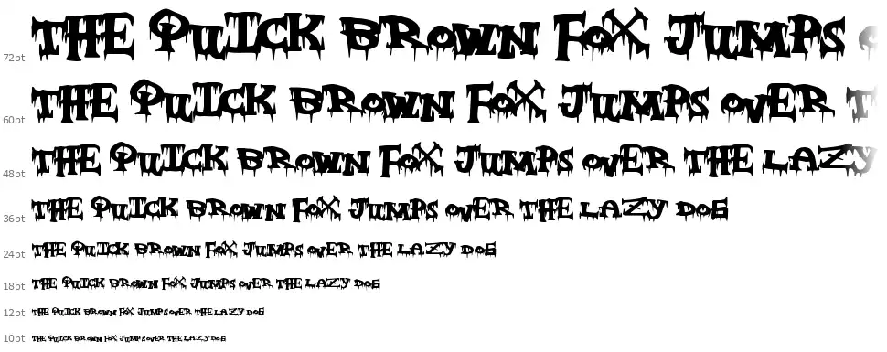 Freaky Nightfont waterfall