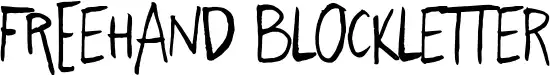 Freehand Blockletter