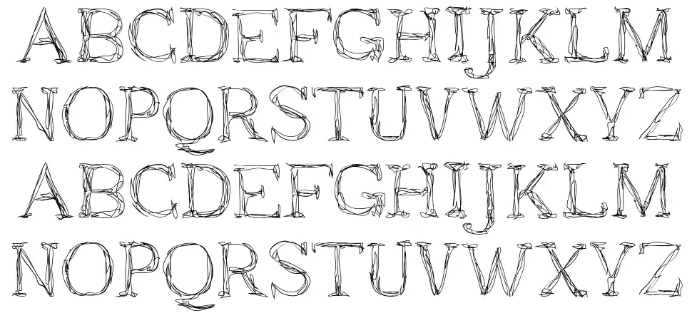 Fresszettelfont specimens