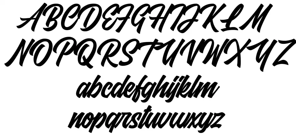 Fresty Scriptfont specimens