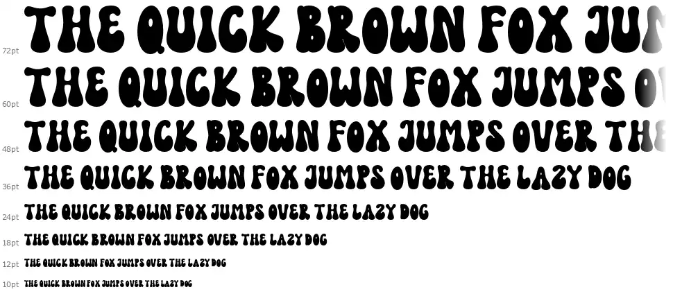 Funky Holiday Vodopád Funky Holidayfont waterfall