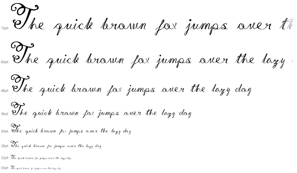 Gita Scriptfont waterfall