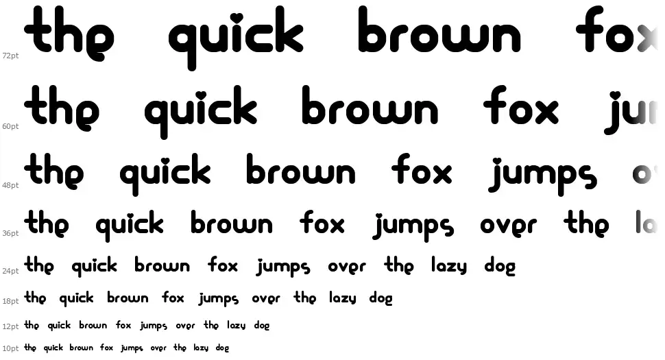 Glamour Girlfont waterfall