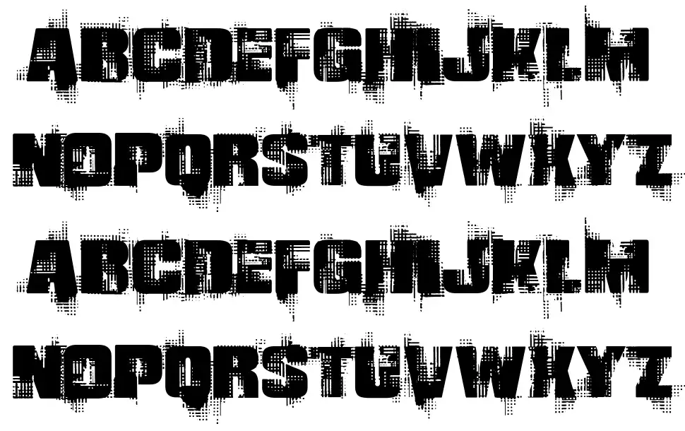 Glingfont specimens