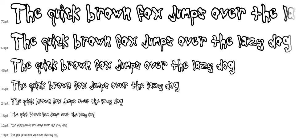 Globtasticfont waterfall