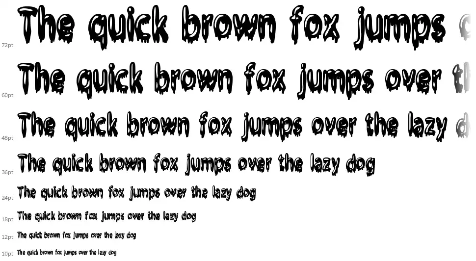 Gloopfont waterfall