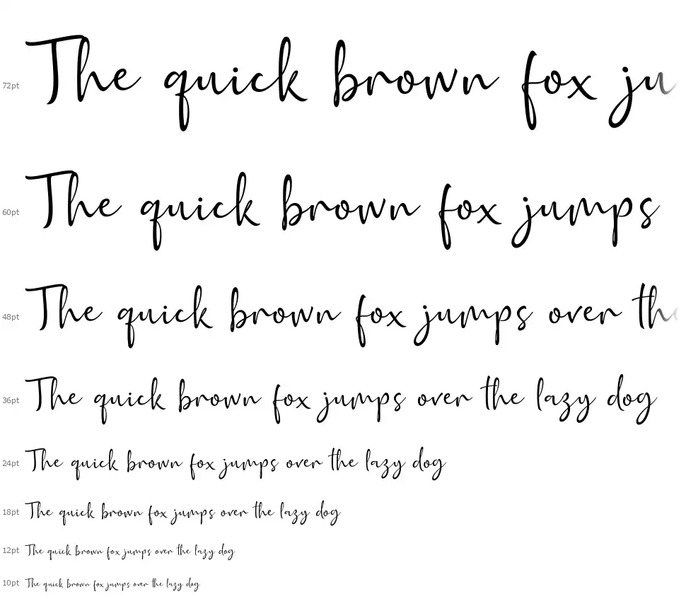Golden Class Scriptfont waterfall