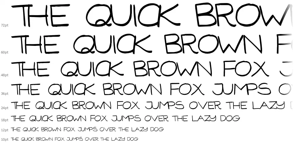 Gorilla Comixfont waterfall