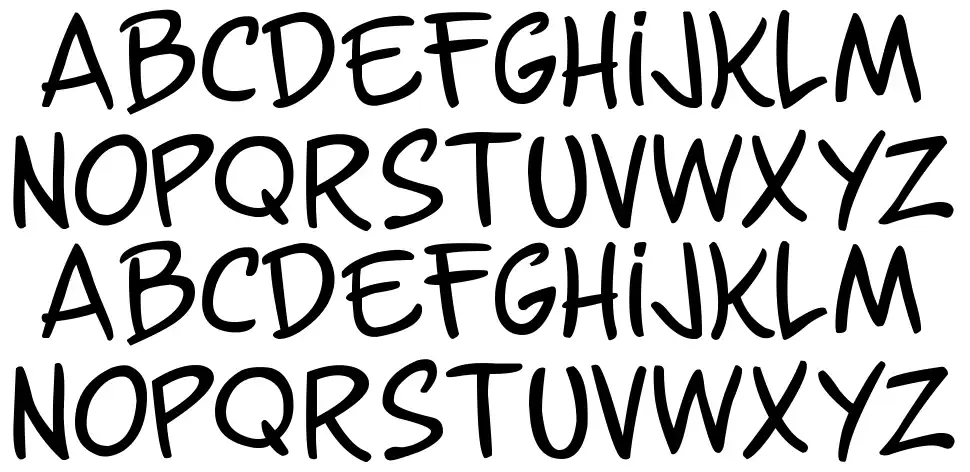 Guns n' Flash Comixfont specimens