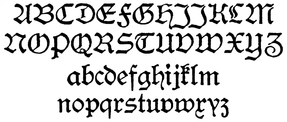 Hamburger Schwabacherfont specimens