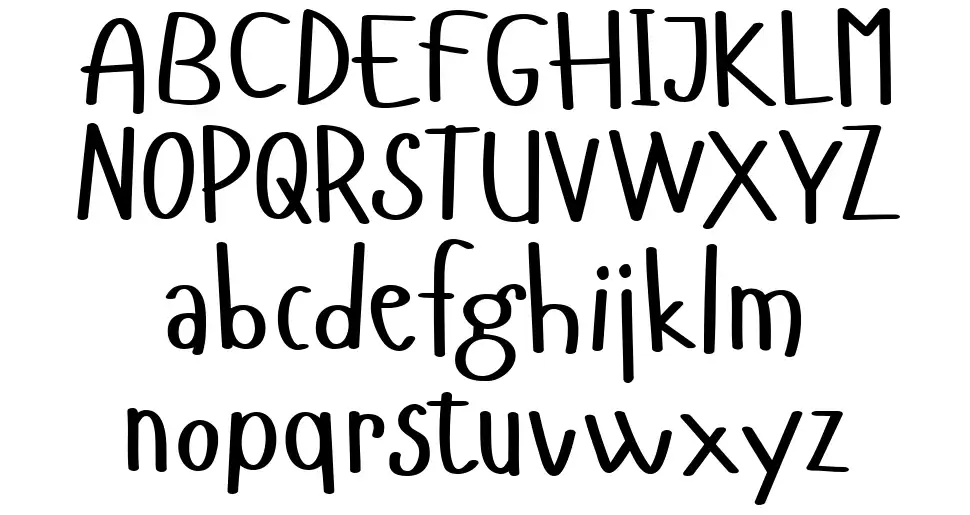 Hangyabolyfont specimens