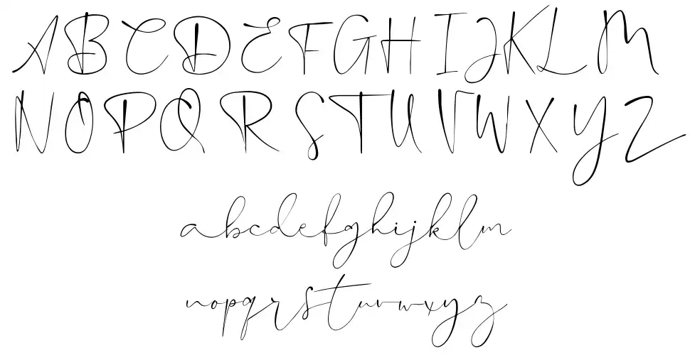 Hanooman Scriptfont specimens