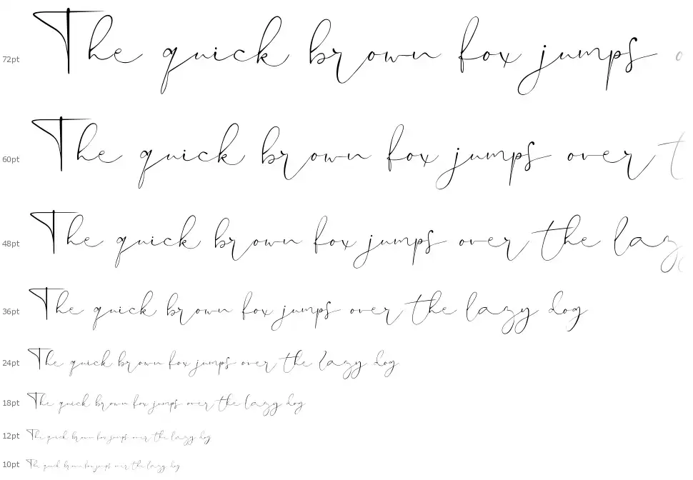 Hanooman Scriptfont waterfall
