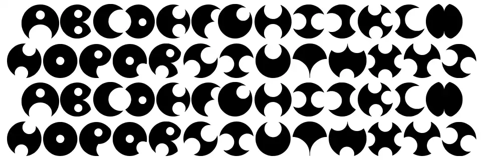 Happy Roxyfont specimens