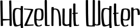 Hazelnut Water