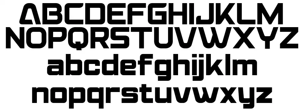 Heat Racerfont specimens