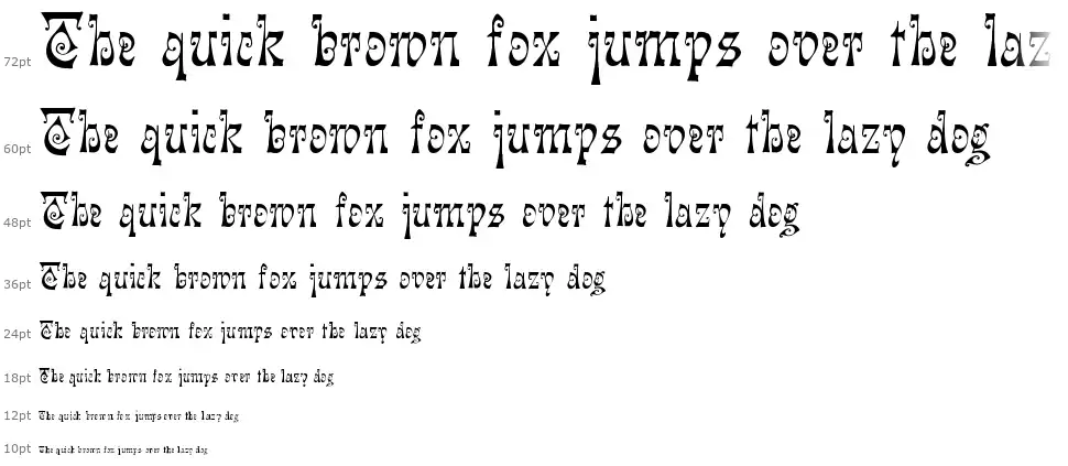 (Heidelberg)font waterfall