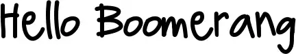 Hello Boomerang