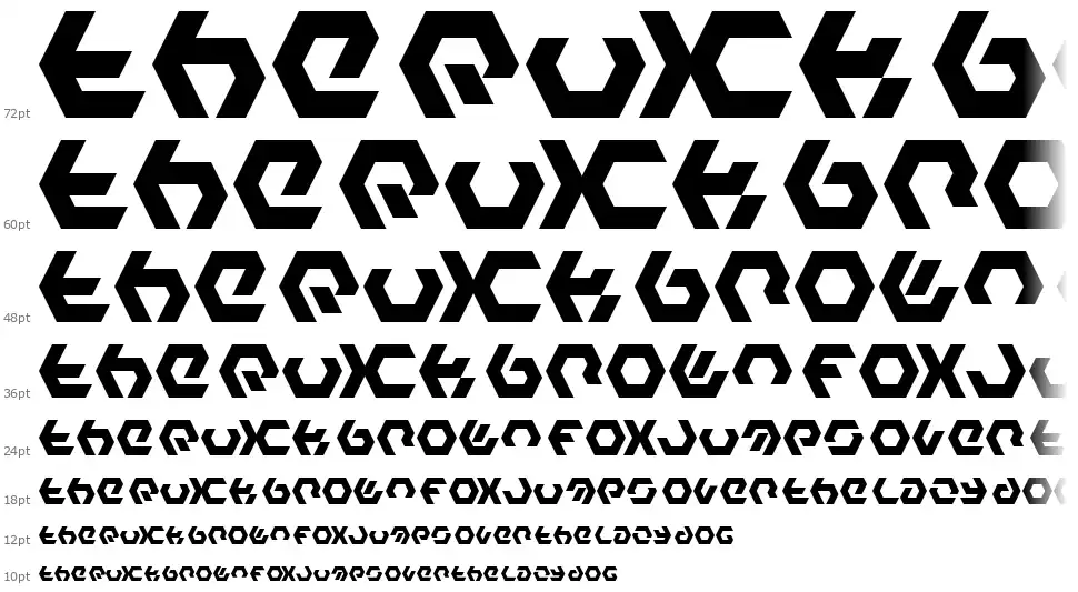 Hexample LDRfont waterfall