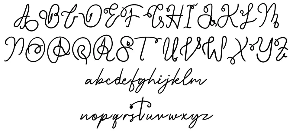 Hey Flamingofont specimens