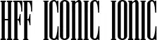 HFF Iconic Ionic