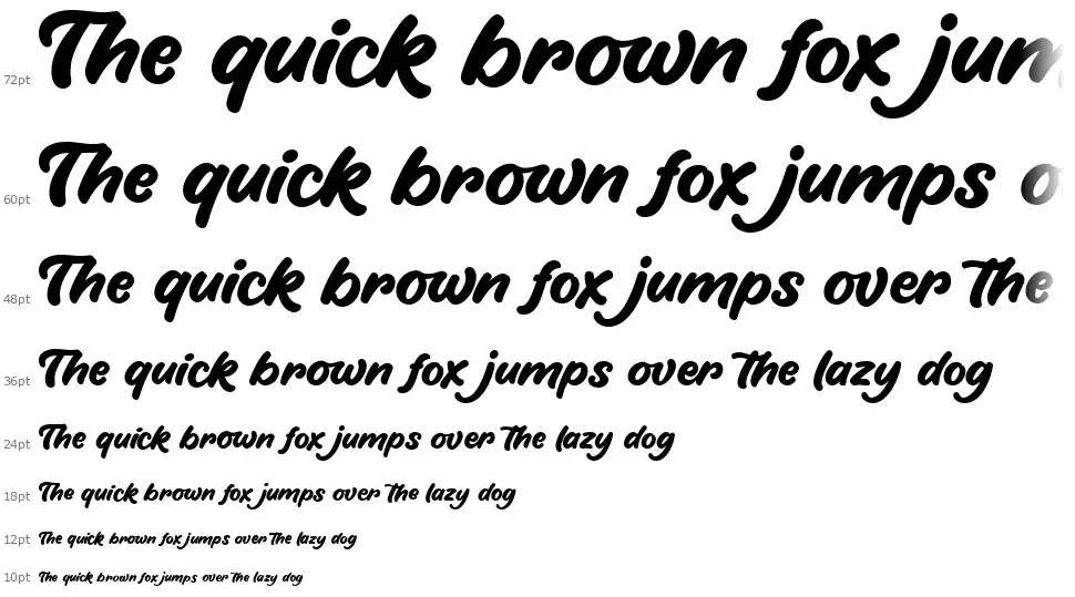 Hirolley Scriptfont waterfall