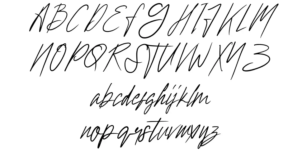 Hollywisefont specimens