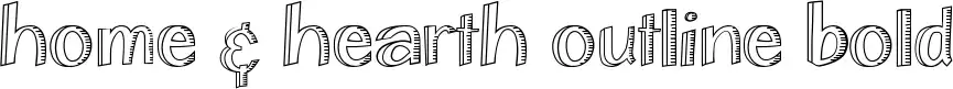 Home & Hearth Outline Bold