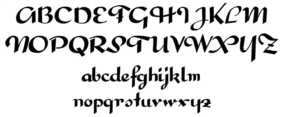 Interdite Scriptfont specimens