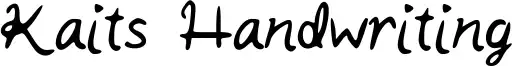Kaits Handwriting