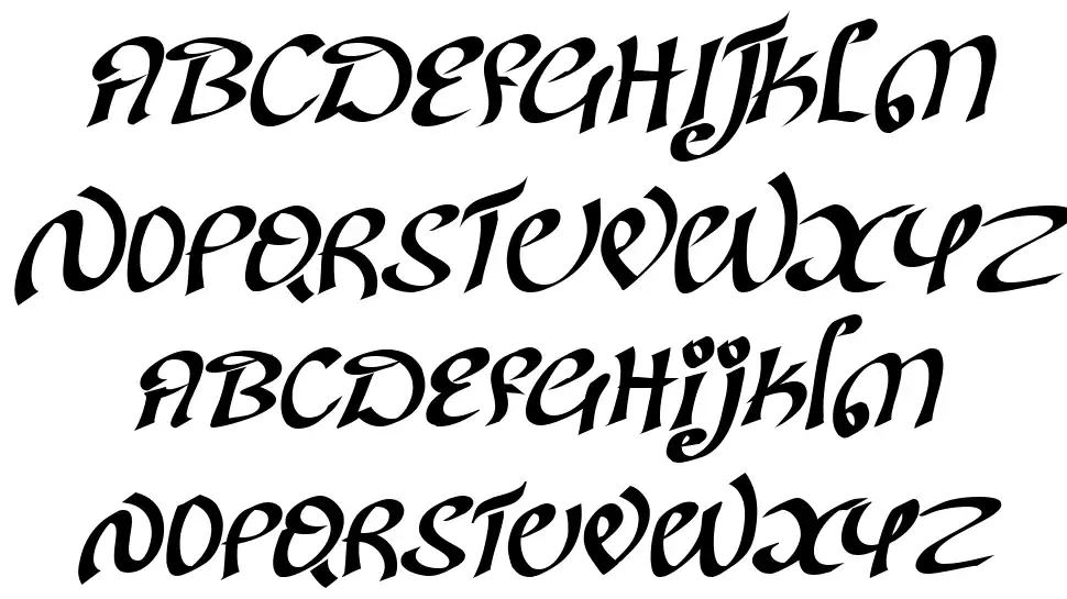 Kanglishfont specimens