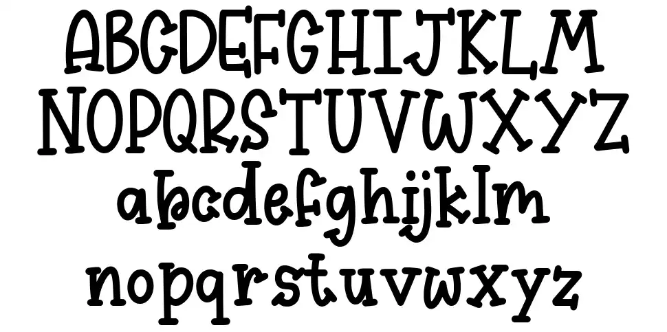 Kidsfunfont specimens