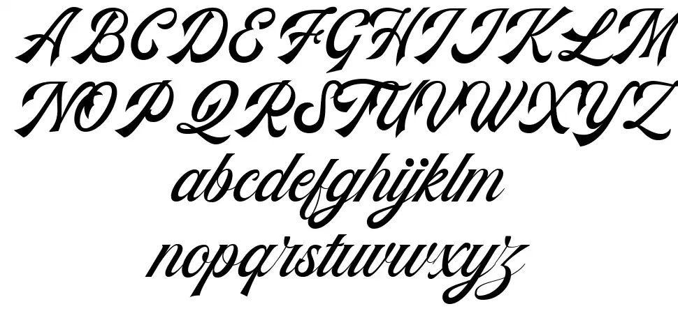 Kingdrops Scriptfont specimens