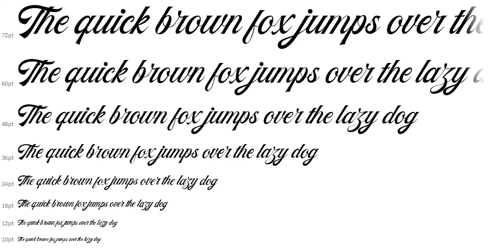 Kingdrops Scriptfont waterfall