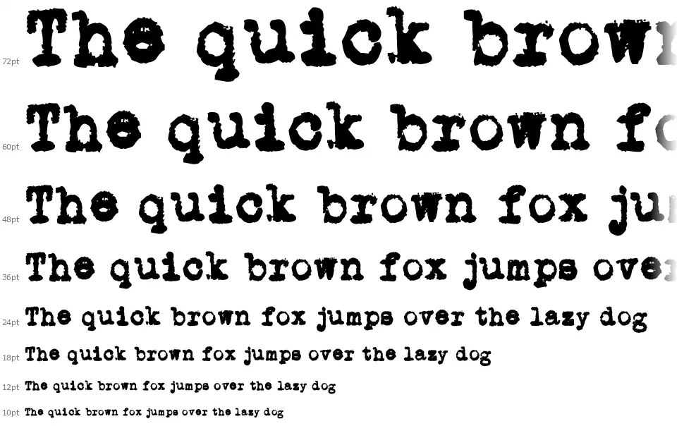 L.C. Smith 5 Typewriterfont waterfall