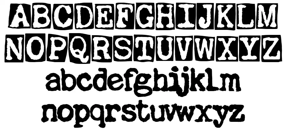 La Machine Companyfont specimens