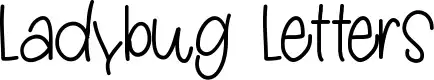 Ladybug Letters